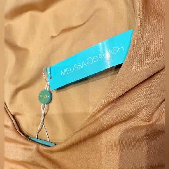 Melissa Odabash Jamaica Swimsuit, Gold. One Shoulder Size 4 - Picture 3 of 8